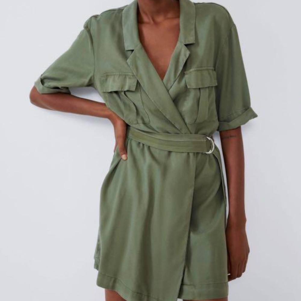 Zara Green Dress